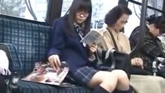asian bus video: schoolgirl seduced and fucked by geek on bus