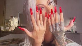 long nails video: Long nails on your cock