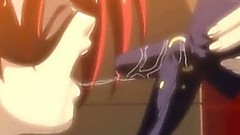 hentai bondage video: Chained hentai maid gets ass injection with an enema