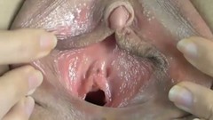close up video: I love watching naughty women show off their pink pussies