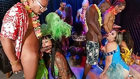 black and brazilian video: Carnival Ass Fucking Party
