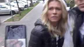 blonde milf video: Claudia Macc fucks a dude because his hubby has a debt