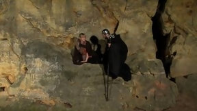 priest video: cave priest fucks offering in the ass