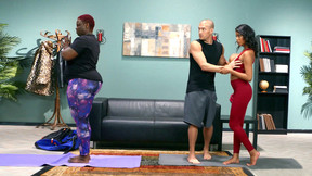 yoga instructor video: Nia Nacci meets her new yoga instructor Xander Corvus