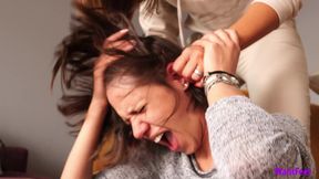 lesbian slave video: Maid Ear Pulling HD