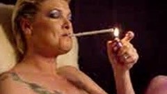 smoking fetish video: whore smoking 164s