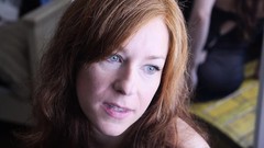 redhead video: Redhead milf rides dick in her lingerie