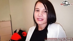 german babe video: Lovely, German babe gave a handjob to a man she wanted to fuck, until she cums