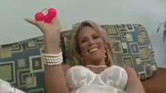 anal beads video: hot cougar get her ass drilled