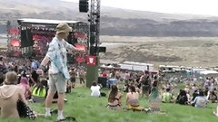exhibitionist video: Festival Slut ~ Peace, Love & CUM