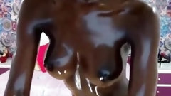 ebony squirt video: Oiled Black