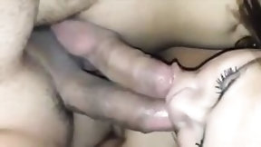 own cum video: Amateur - Wife Frotting & Dble Suck Hubby & BF