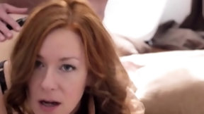 redhead video: Horny MILF getting fucked in Bedroom