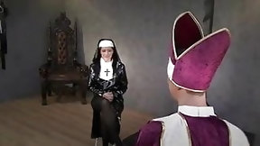 priest video: Domina nun facesitting the priest