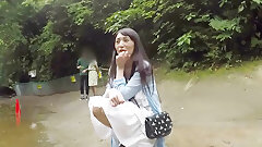 japanese outdoor video: Street Pick Up Asian Babe, Censored Porn