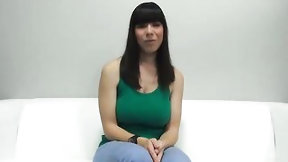 czech video: Zuzana is a lustful, Czech brnette with ample assets who loves ramrods greater amount than everything else