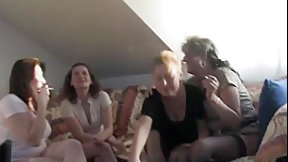 bachelorette video: Old women staged a full bachelorette party.