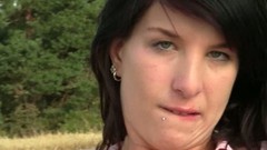 country video: Cum addicted country girlie Barbara gets fucked from behind in the field
