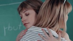lesbian asslick video: Teen les rims teacher