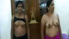 aged indian video: Mature Indian joins teen brunette in threesome