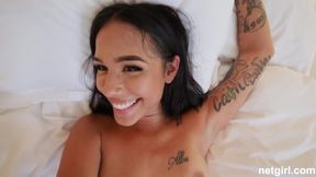latina beauty video: Debauched hussy POV engrossing porn clip