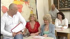 classroom video: Granny Sally G banging in the classroom
