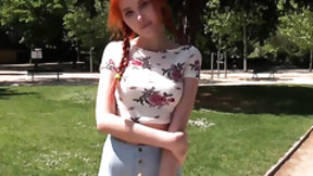 danish video: Danish redhead gets massage and anal