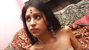 cute indian video: Cute Indian wife gets a lot of spunk on her body after threesome fuck