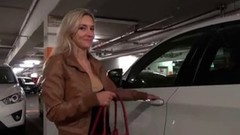airport video: German Creampie At the Airport Parking Lot