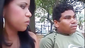 brazilian video: Brazilian midget Melissa gets pimped out by her boyfriend