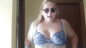 public video: Masturbation outdoor Big breast blonde