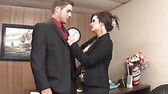business woman video: Horny Milf Businesswoman Letting Loose