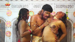 indian group sex video: Indian Four On One Nude Sex - group sex with desi wife