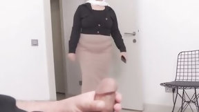 dick flash video: She is SHOCKED !!! Dickflash to a Muslim milf into the hospital waiting room.