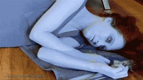body painting video: Nude Zombie Luna Lain HDMP4