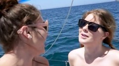 sailor video: Petite teen sailors fucked by the captain on a boat