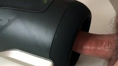 milking machine video: Fleshlight Launch milking me dry (with cumshot)