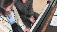 piano video: hot Brunette teen Dillion Harper gets fucked hard by her piano teacher inside his house