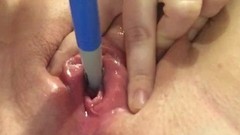 insertion video: Pee hole sounding ends in trembling ogasm