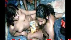 indian group sex video: Spicy Mumbai Girl with two Boyfriends