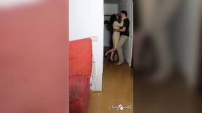 caught cheating video: Stealthily Fucking my Mistress with my Fiance into the next Room (Goes
