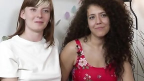 amateur lesbian video: Amateur Lesbo Pair Engage In Hawt Lesbo Sex With Dildos