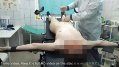 hospital video: Cute girl during an exam by a gynecologist