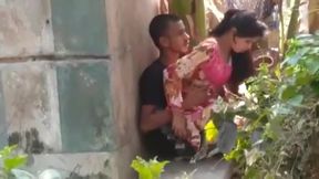 indian reality video: Desi Village couple outdoor sex