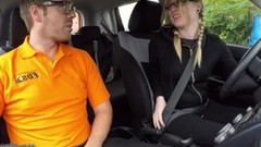 teen big ass video: Fake Driving School Creampie for teen leaner with hairy pussy and pigtails
