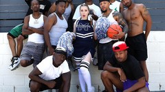 basketball video: Basketball Team Fuck Arietta Adams Pretty Face