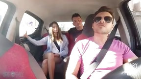 backseat video: SEX ON UBER, BLOWJOB IN THE BACK SEAT! PUBLIC FUCKING!