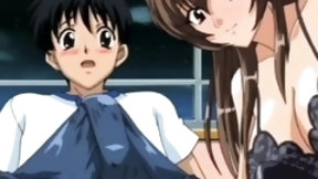 anime video: Hentai babe with perfect big tits is hungry for cock and cum