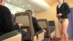 stewardess video: Japanese bottomless air hostesses
