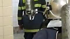 firefighter video: Two firefighters